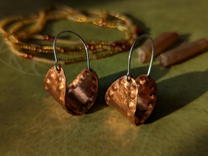 My first copper earrings