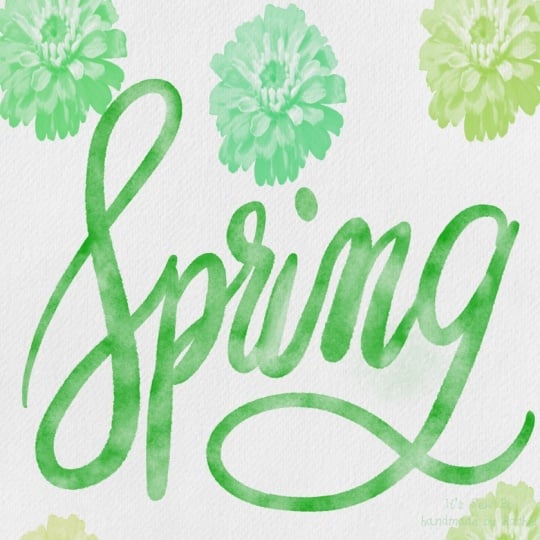 Watercolor Hand Lettering on Procreate