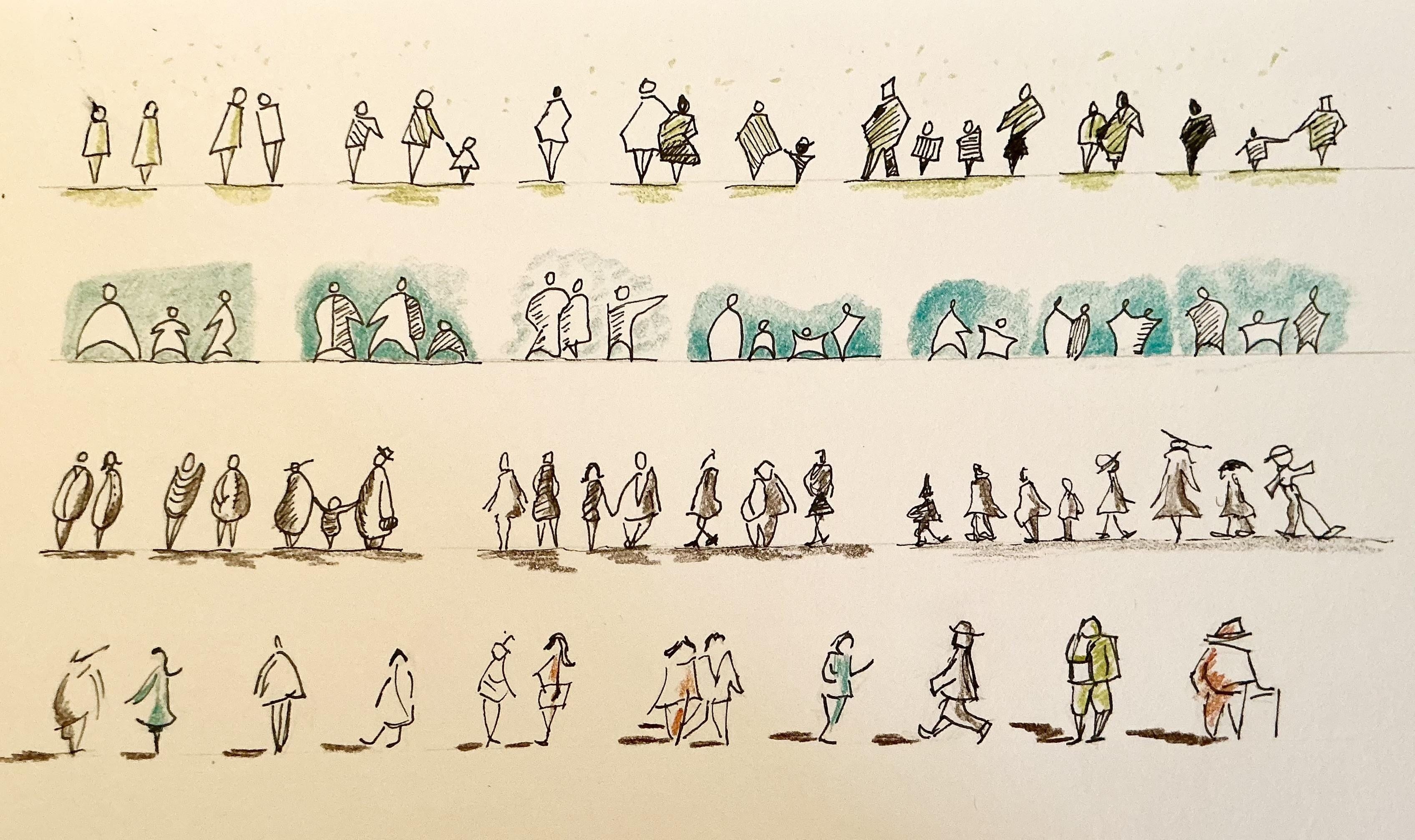 Silhouette’s with Straight Lines - student project