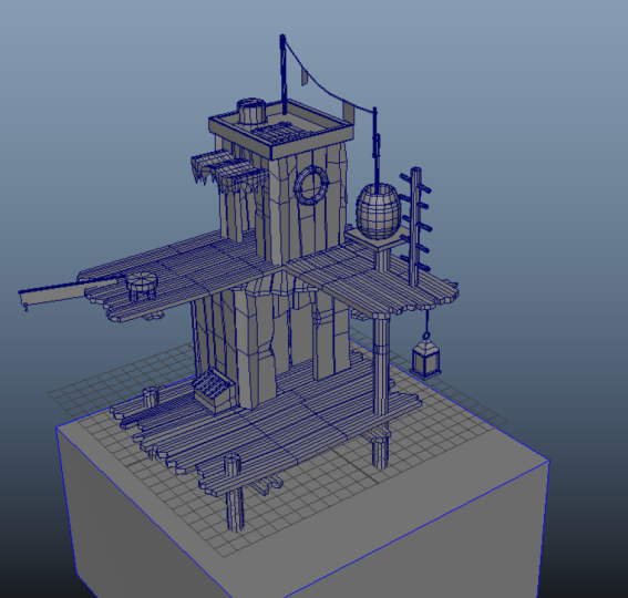 fishing house model