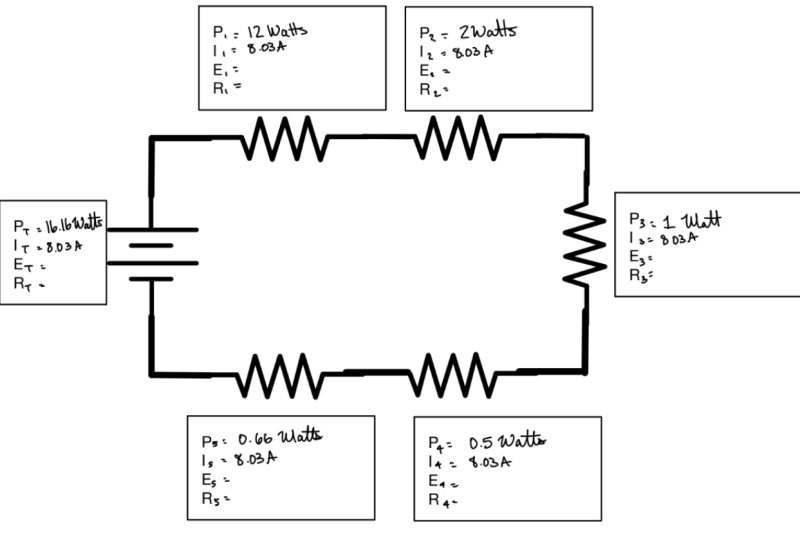 Ohm's Law Series Circuit Problem