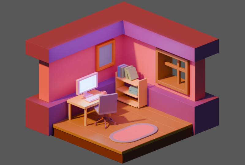 First blender scene