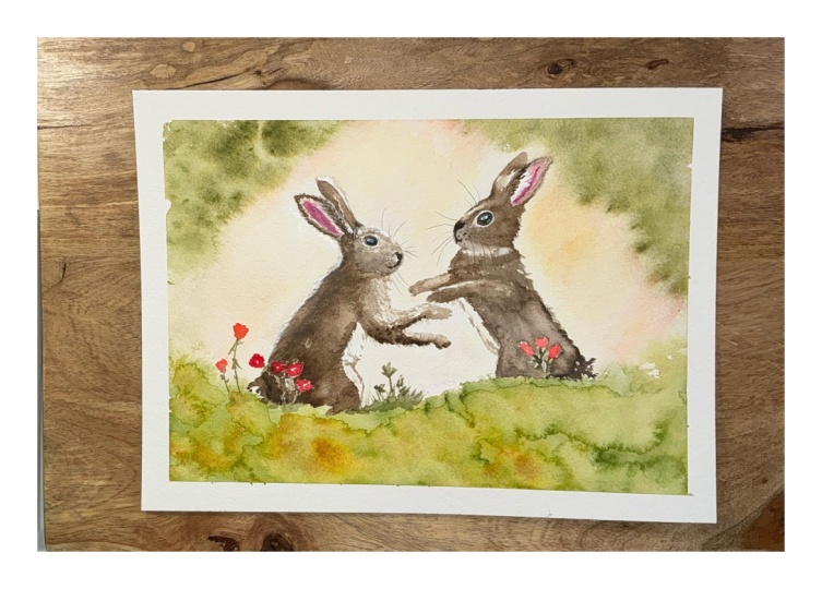 Boxing Hares