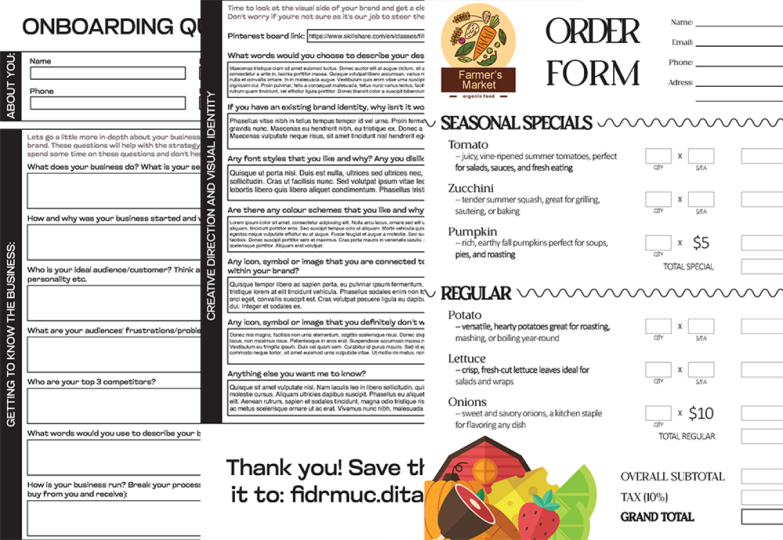 Fillable PDF forms