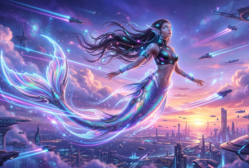 A Futuristic Mermaid