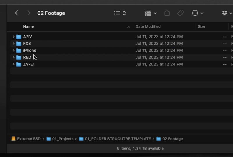 Footage Workflow