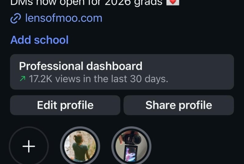 Lens of Moo Instagram Bio