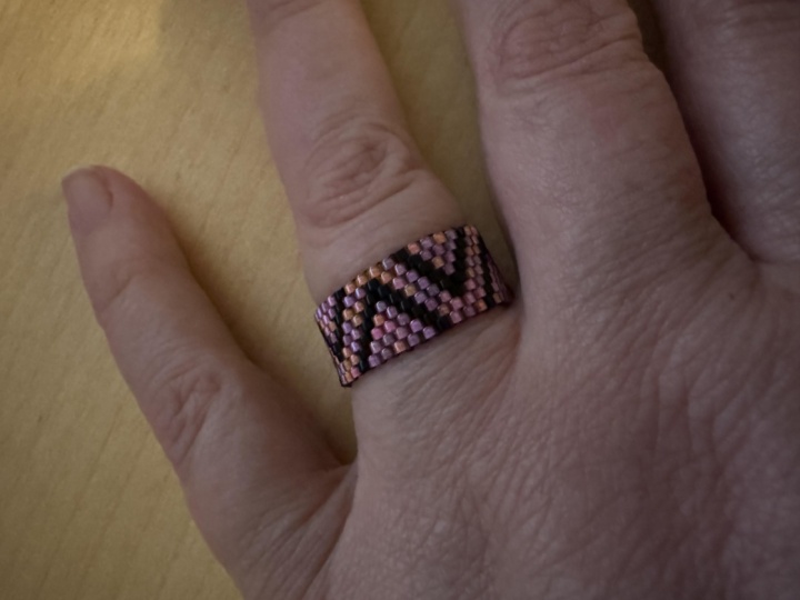 First ring with Peyote stitch