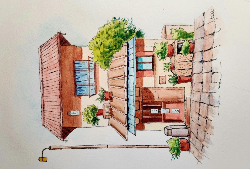 Urban sketch & paint