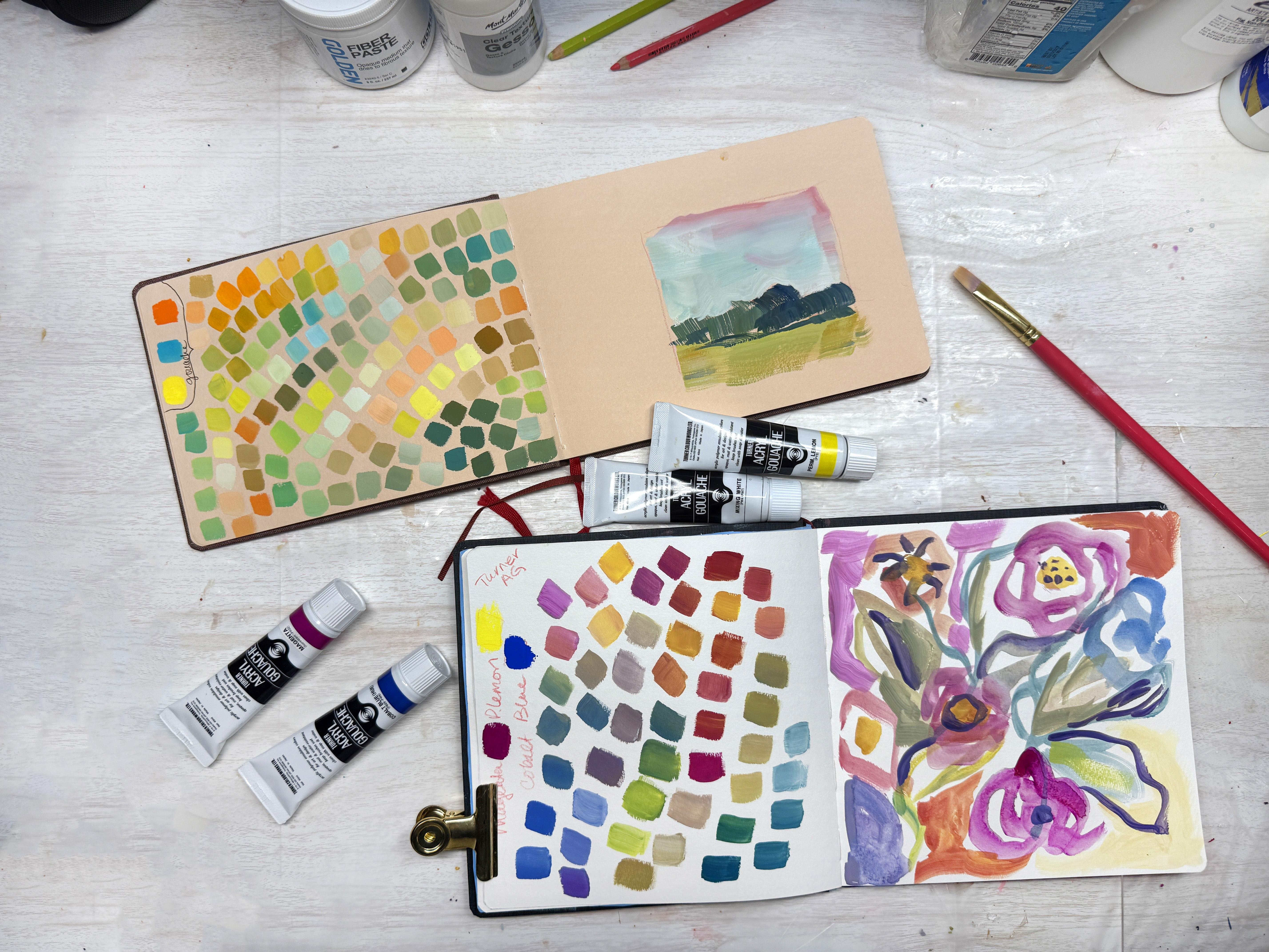 So many delicious colors from just 3! - student project