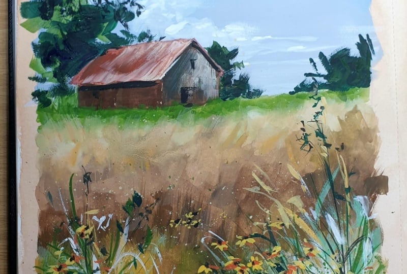 Gouache cottage