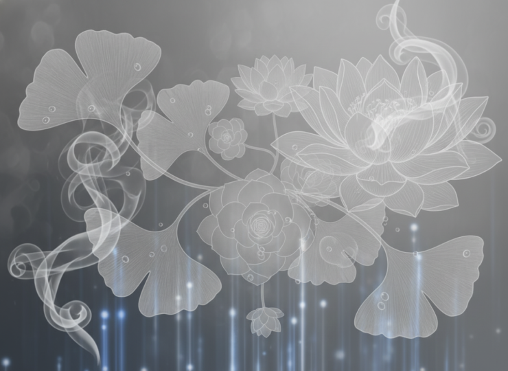 Zen flower assymetrical