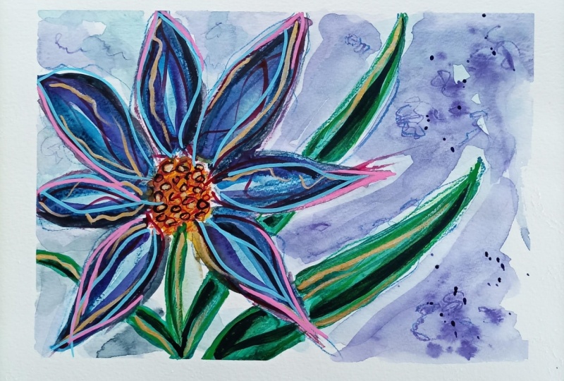 Mixed Media Flowers