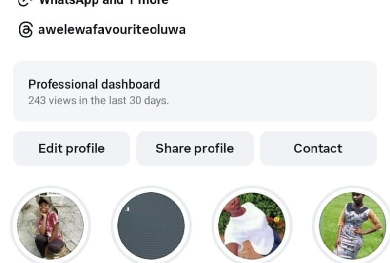 My personal Instagram page
