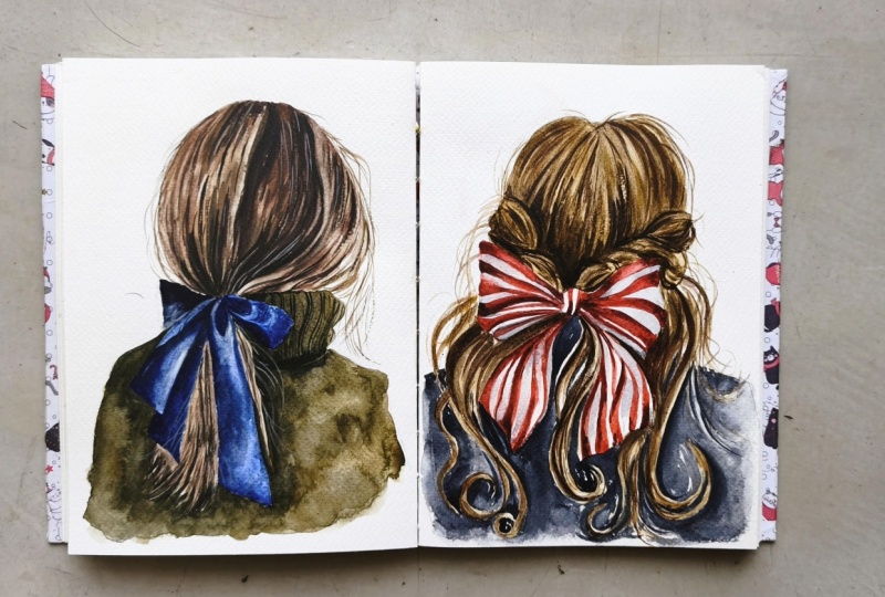 Watercolor Fashion Illustration: Paint Bow