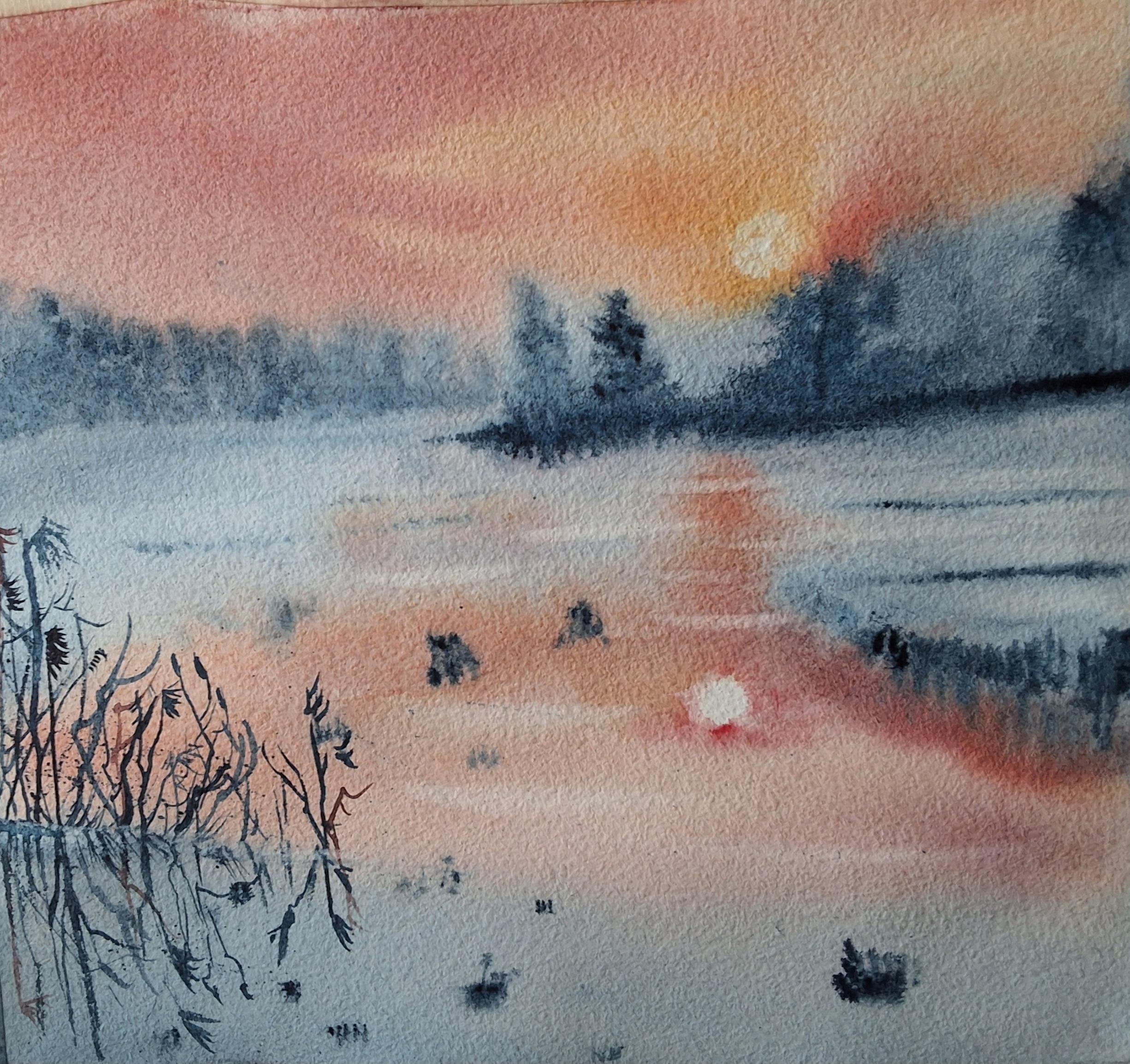 Hazy landscape - student project
