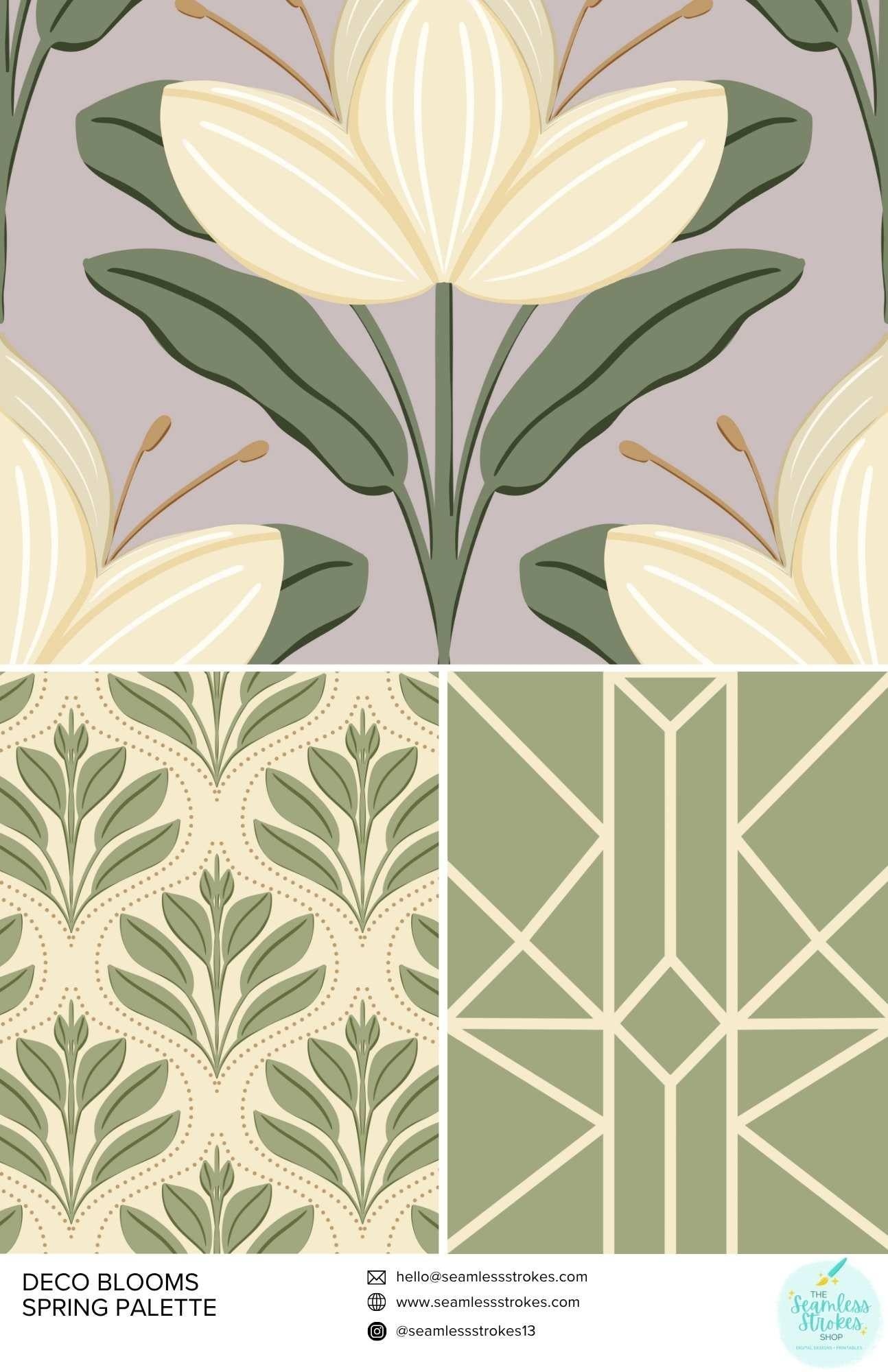 Deco Blooms-Spring Palette - student project