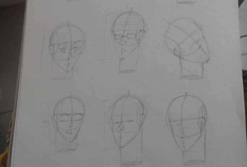 I finally learnt how to draw heads.