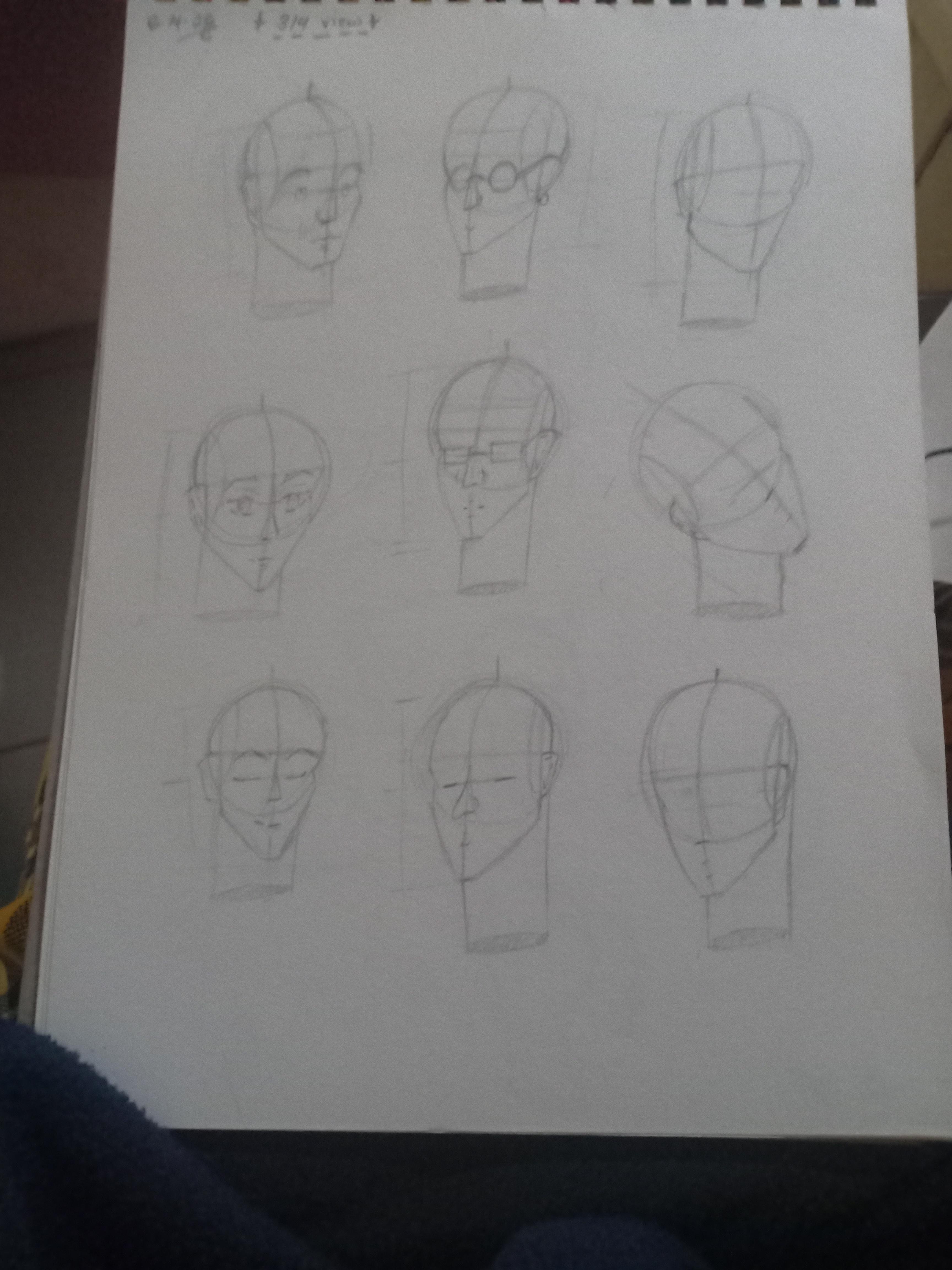 I finally learnt how to draw heads. - student project