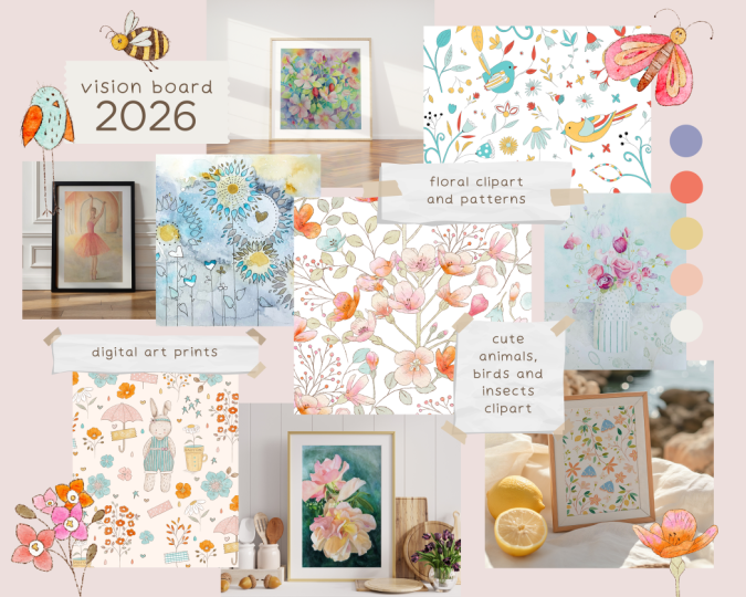Etsy Store Vision Board