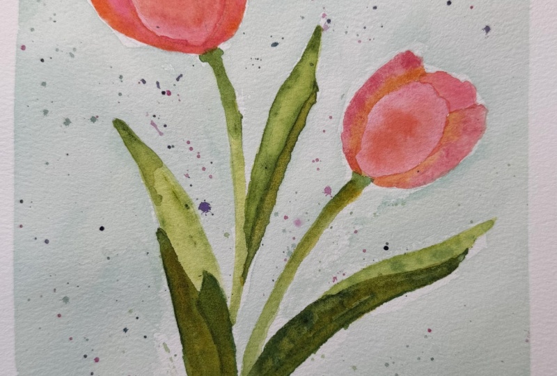 Abstract Tulips.