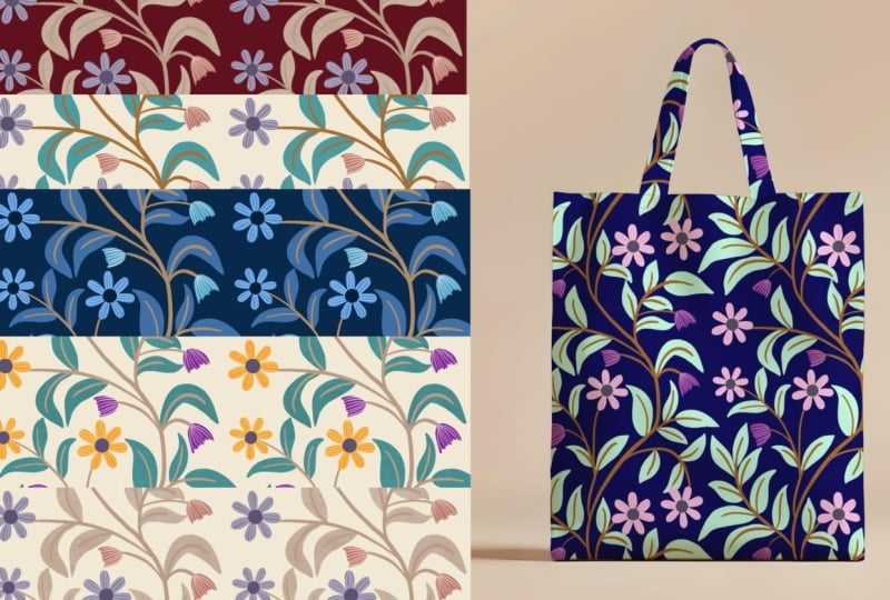 Indian floral pattern