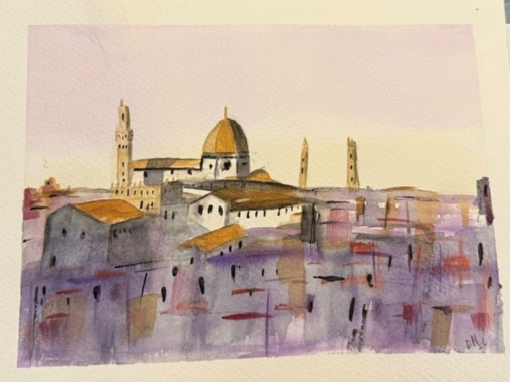 Florence-my struggle to be loose and do perspective is real!