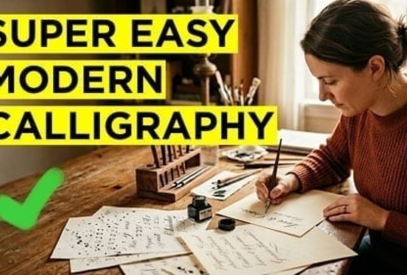 Thumbnails for a Calligraphy video
