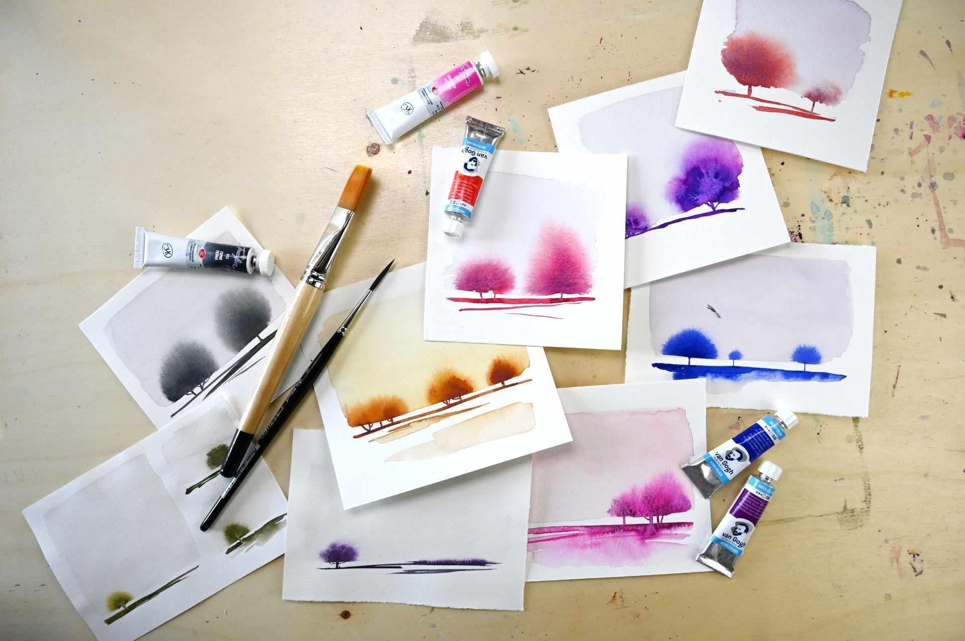 Loose Watercolor Landscapes