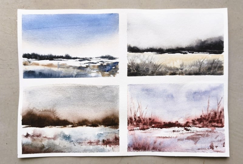 Loose & Minimalist Watercolour
