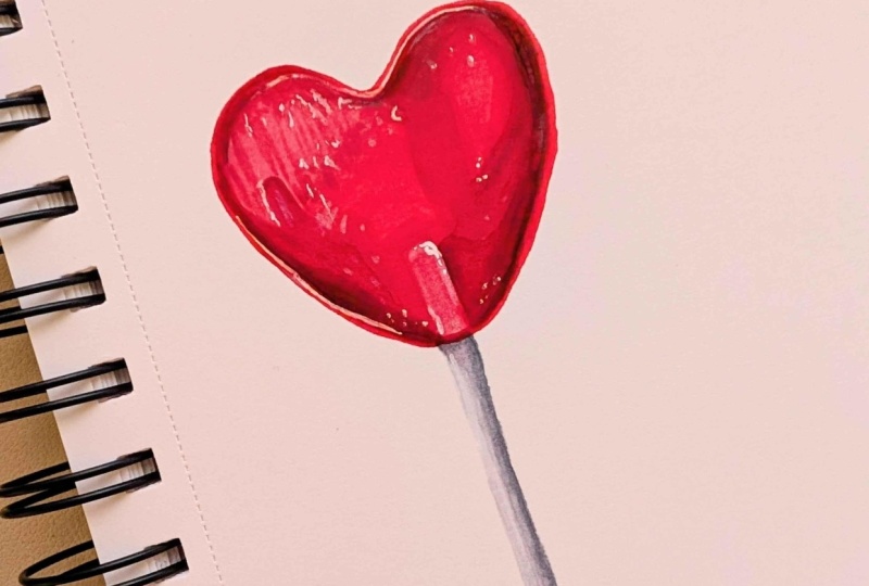 Heart Lollipop