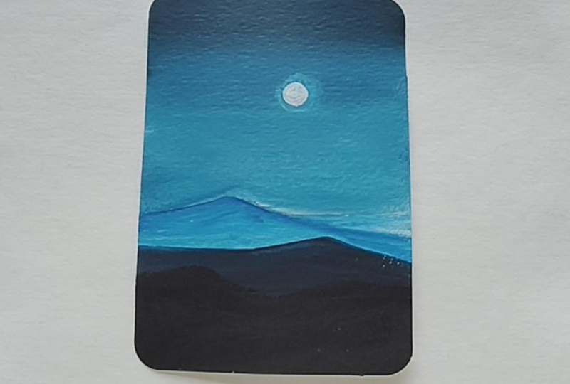 Acrylic landscape