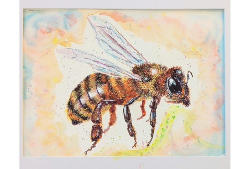 Bee in Watercolor