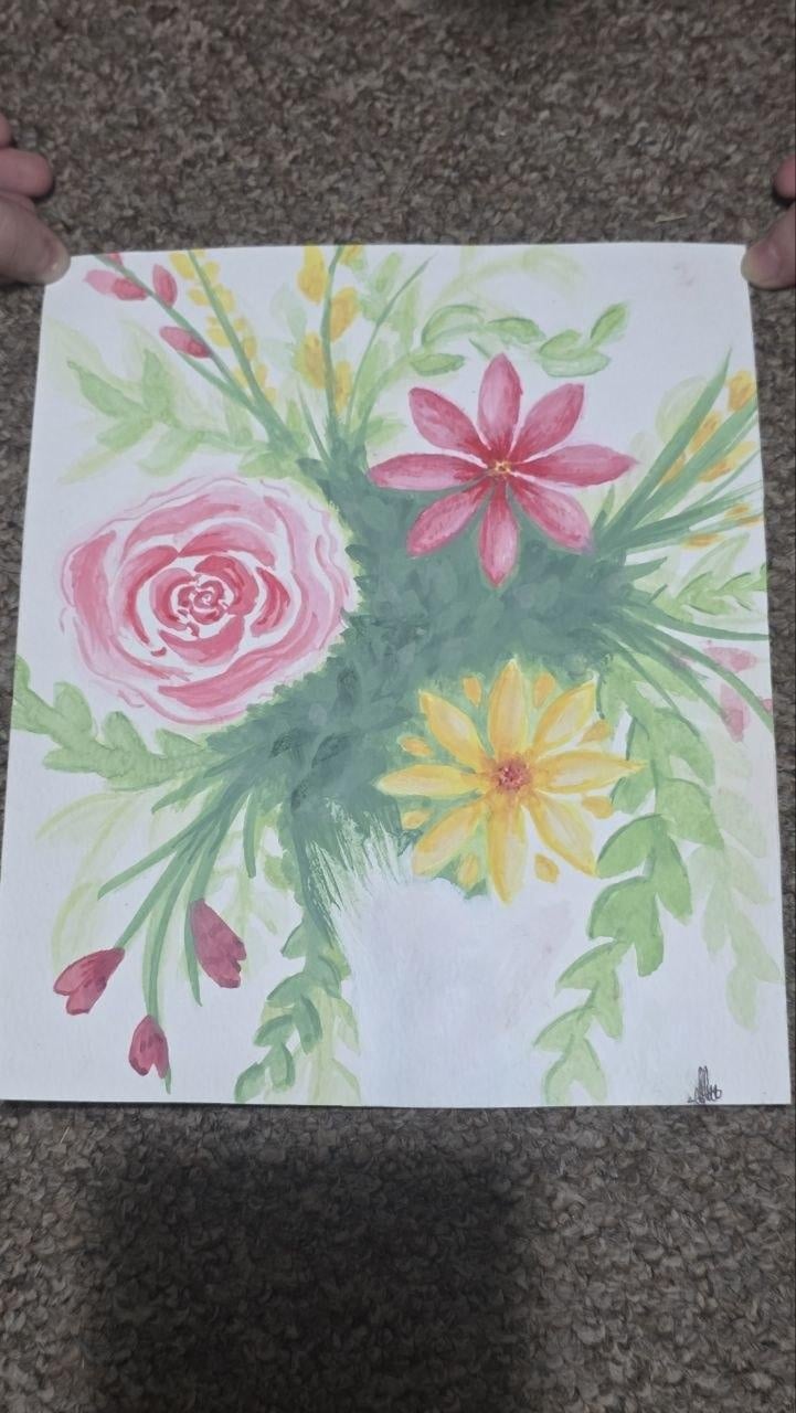 LOOSE WATER COLOUR FLORALS - student project