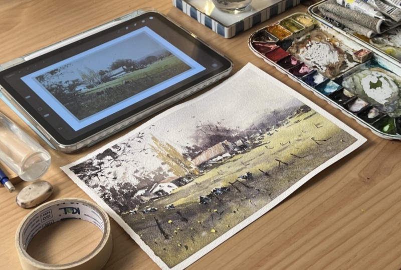 Master study of Joseph Zbukvic painting