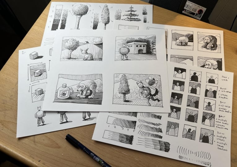 Shading Essentials - Doodling in Pen & Ink