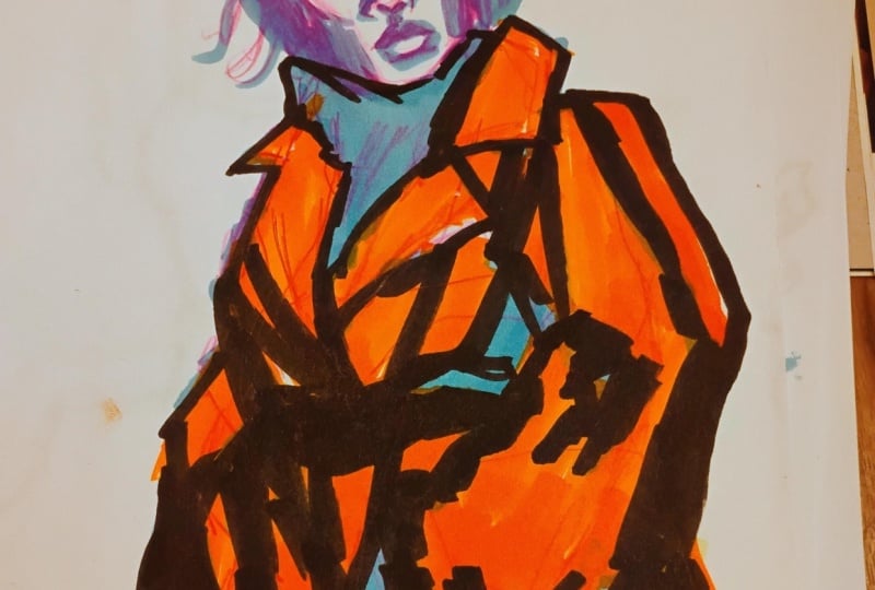 Blind contour
