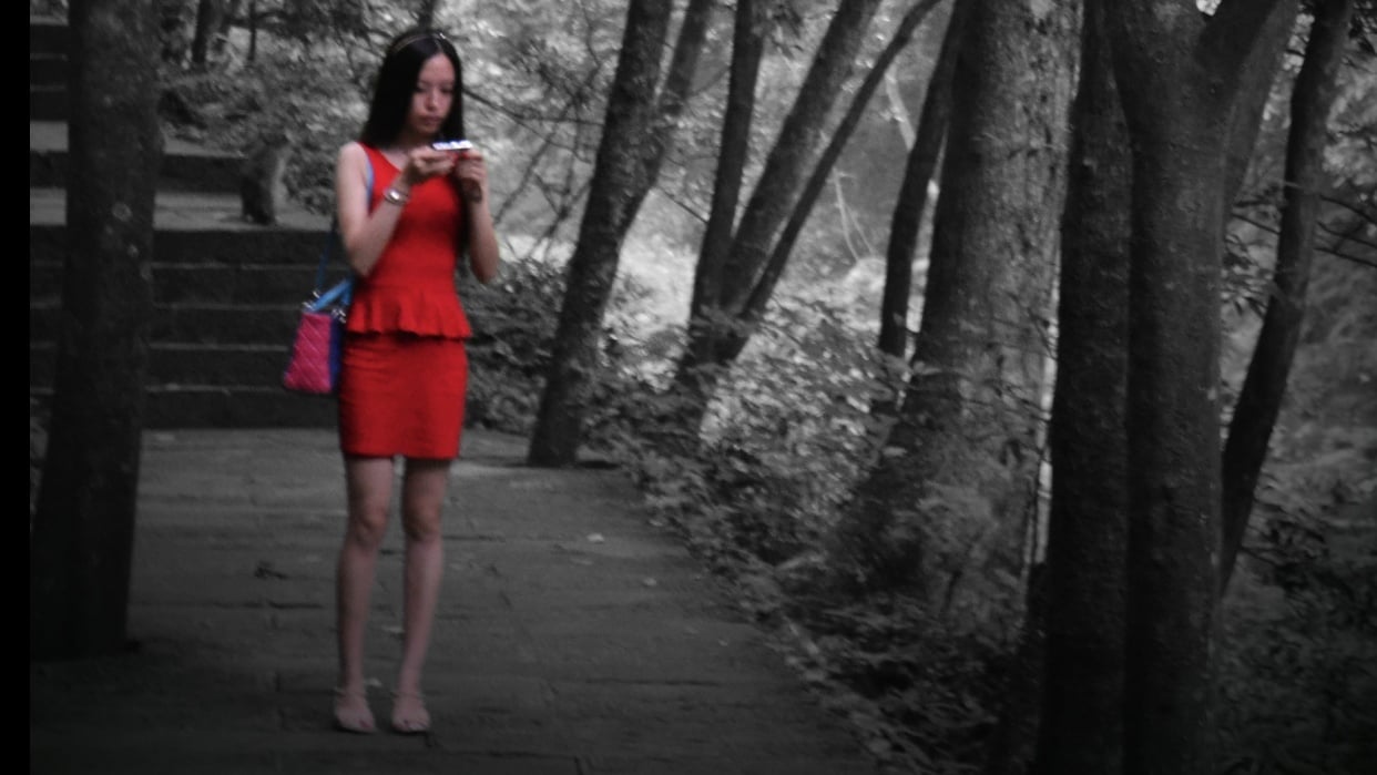 Red dress girl - student project