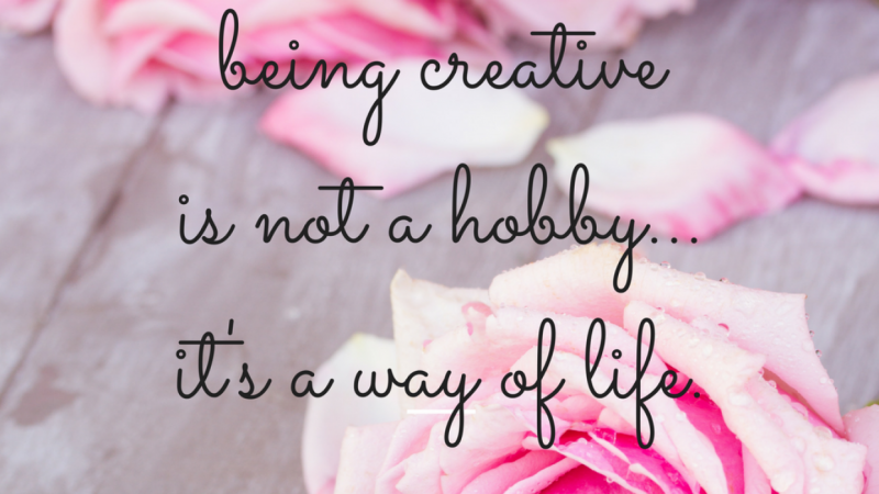 being creative