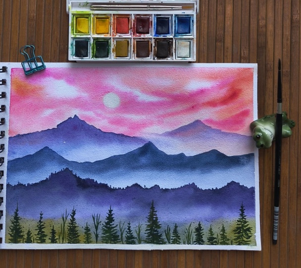 Serene Misty Mountains