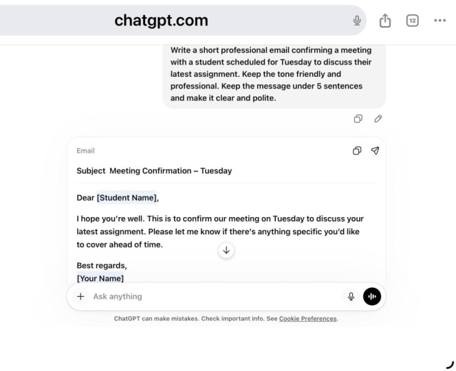 Meeting request