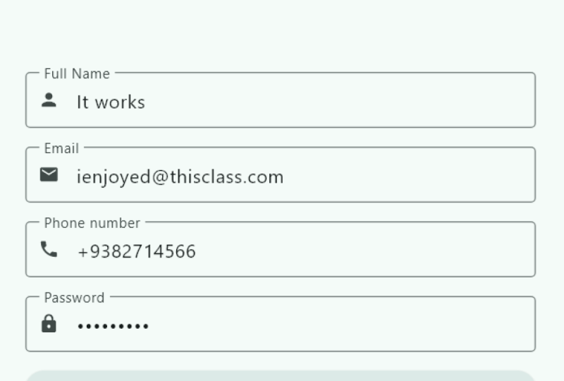Form Validation Android App