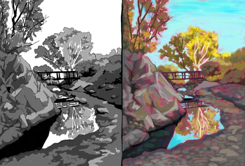 Landscape Value & Color Study *updated*