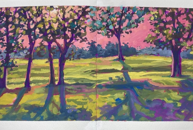 Colorful Trees Landscape