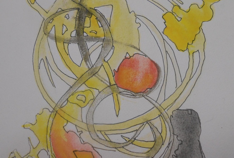 la joie dans aquarelle