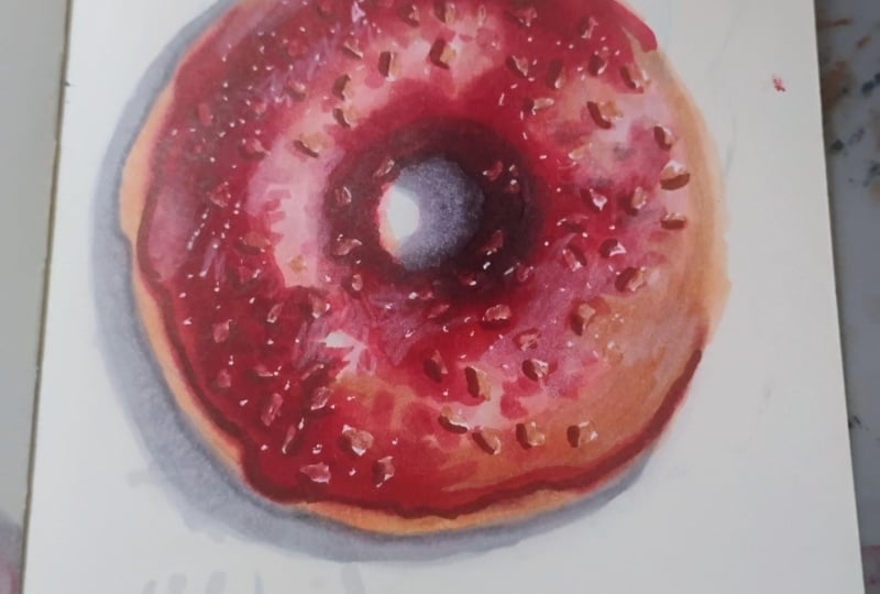 Realistic food sketch