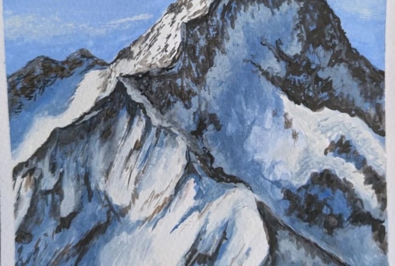 Gouache Landscape Painting