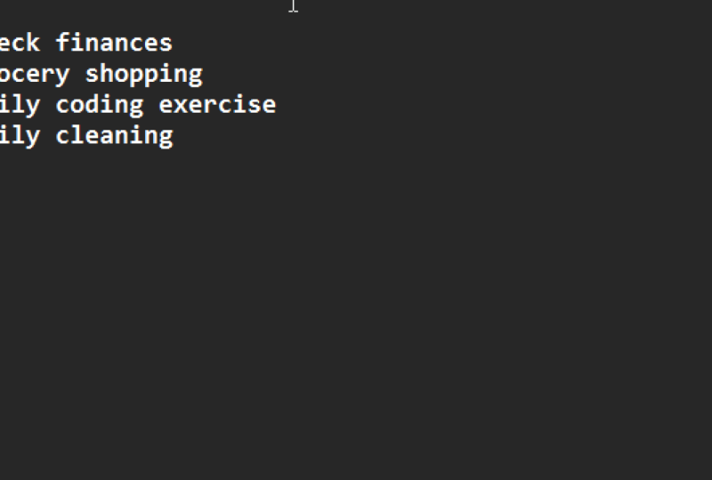 MY priority list