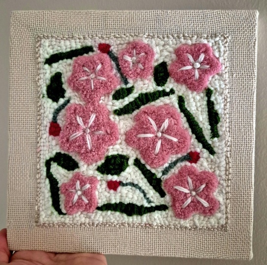 Punch Needle Flowers :)
