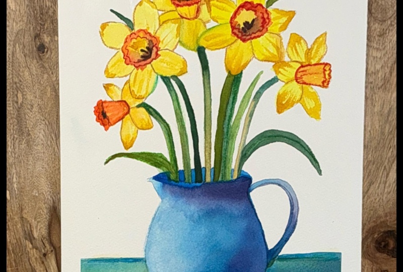 Daffodils in Pitcher